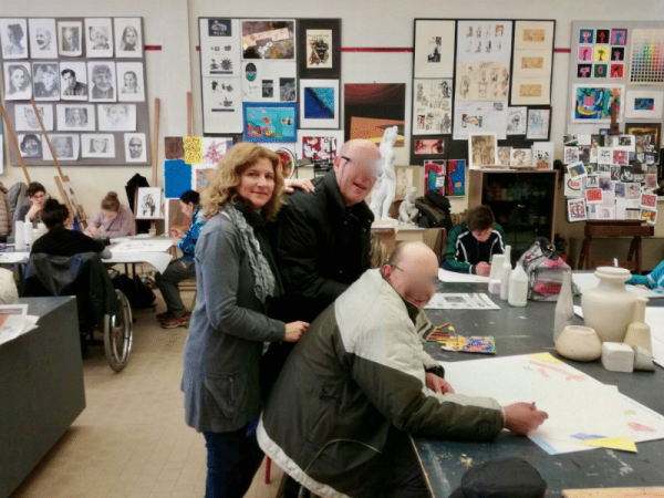 Vallonara nei laboratori del Liceo artistico di Nove